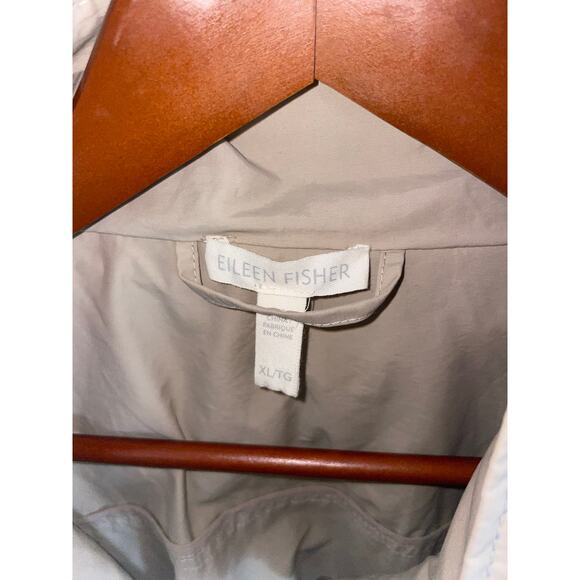 EILEEN FISHER Hidden Hood Jacket *Beige Color - Picture 3 of 8